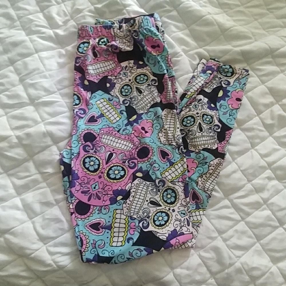 Sugar skull leggings